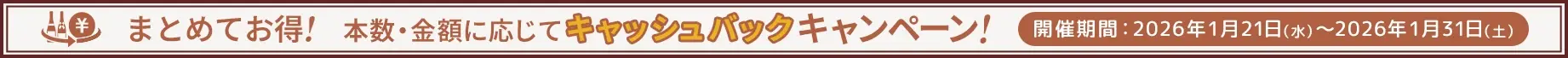 まとめてお得！キャッシュバックキャンペーン！