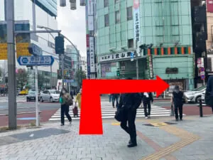 ブランディア上野店 上野広小路駅からの道のり