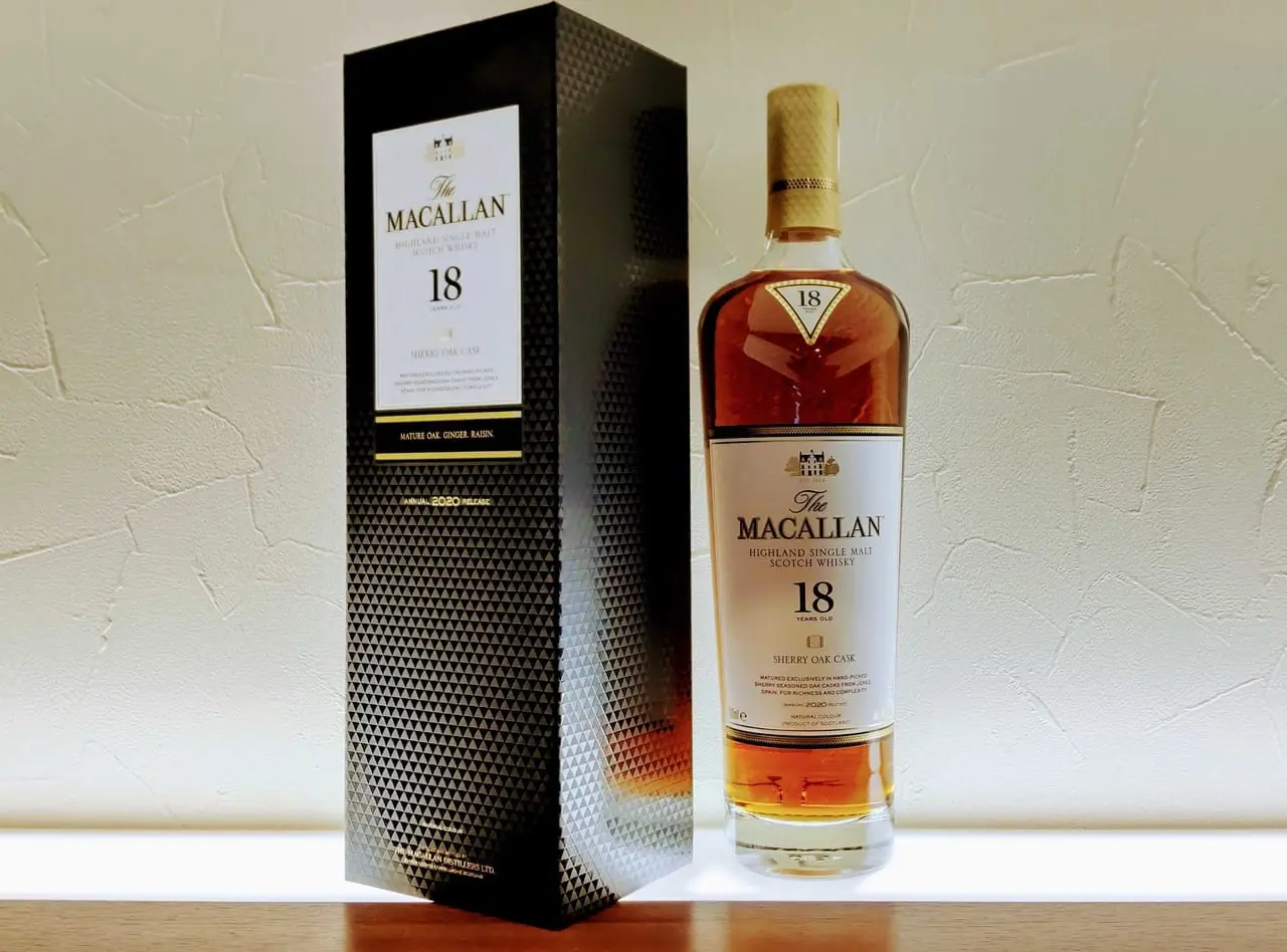 マッカラン18年 箱付き MACALLAN シェリーオークカスク - 飲料/酒